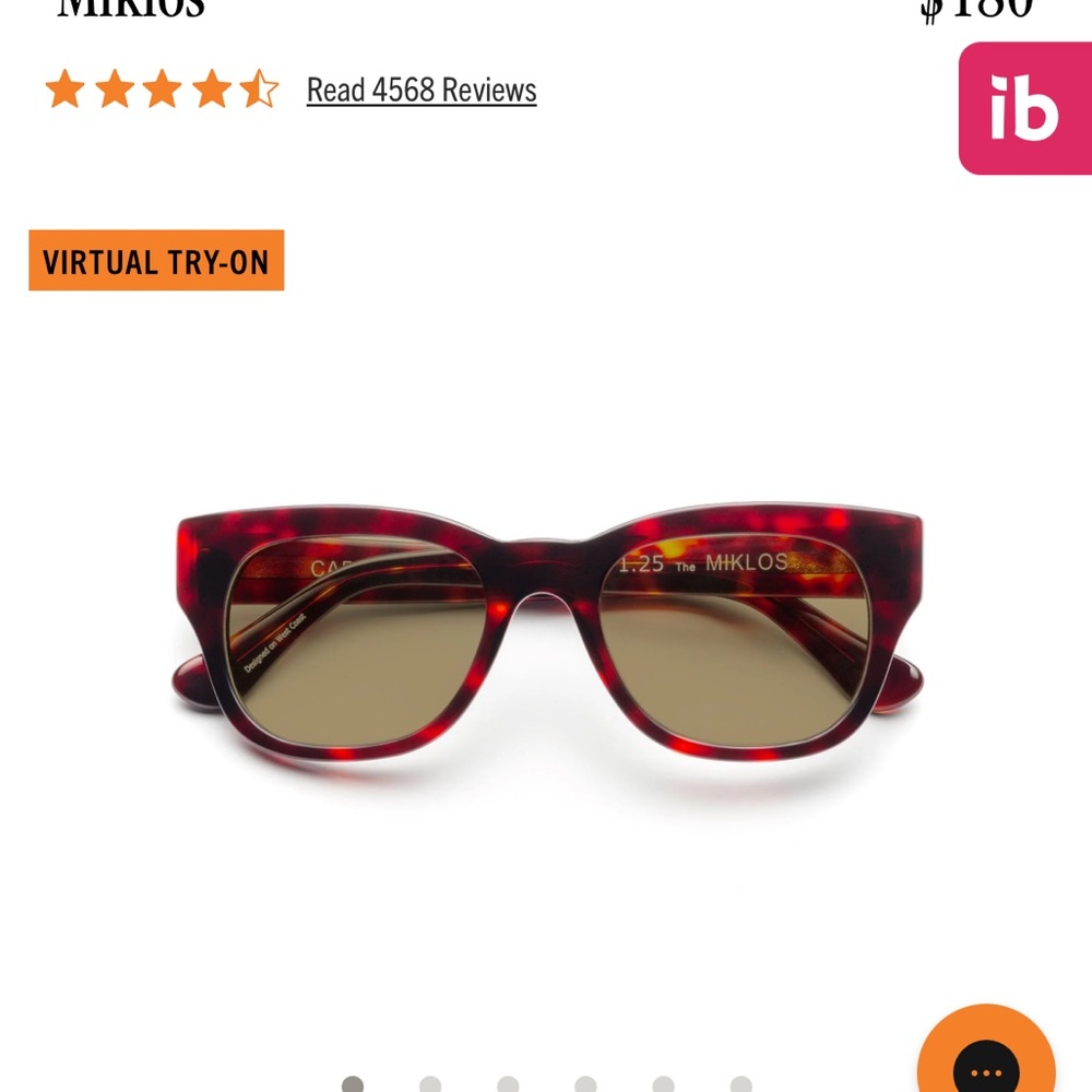 Miklos Red Sunglasses